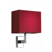 Picture Wonderful luxury wall lamp with very intense red lampshade