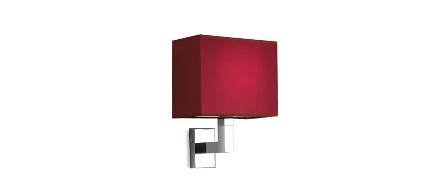 picture 1 Wonderful luxury wall lamp with very intense red lampshade