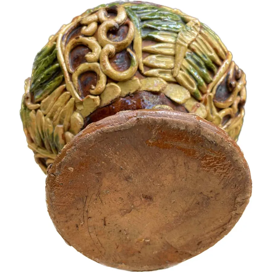 obrazek 5 Kociołek z uchwytem ceramicznym Val di Chiana z XIX wieku
