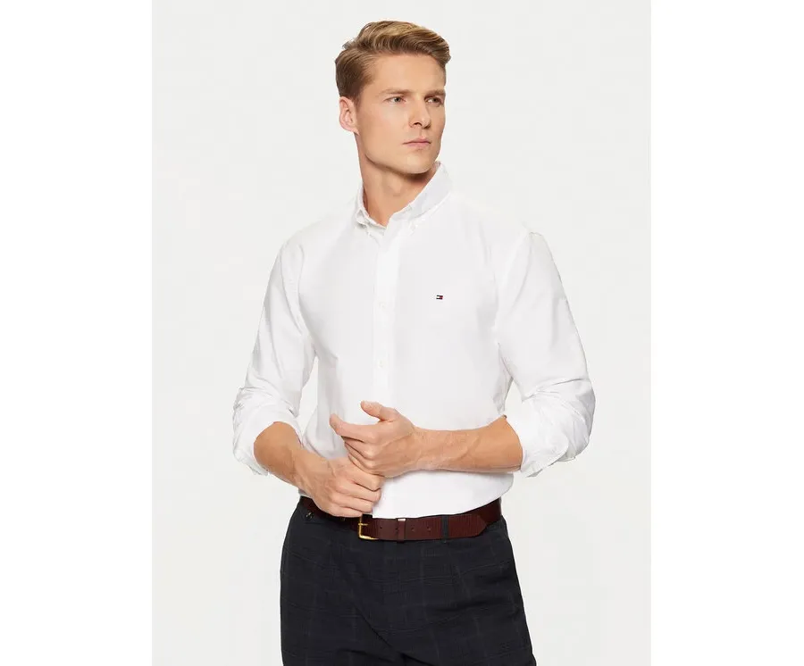 obrazek 1 Tommy Hilfiger Koszula Solid Heritage MW0MW35774 Biały Regular Fit