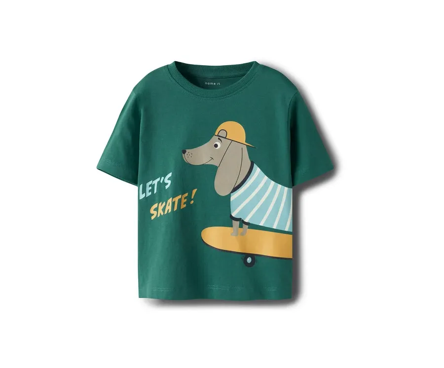 obrazek 1 NAME IT T-Shirt Helge 13238145 Zielony Regular Fit