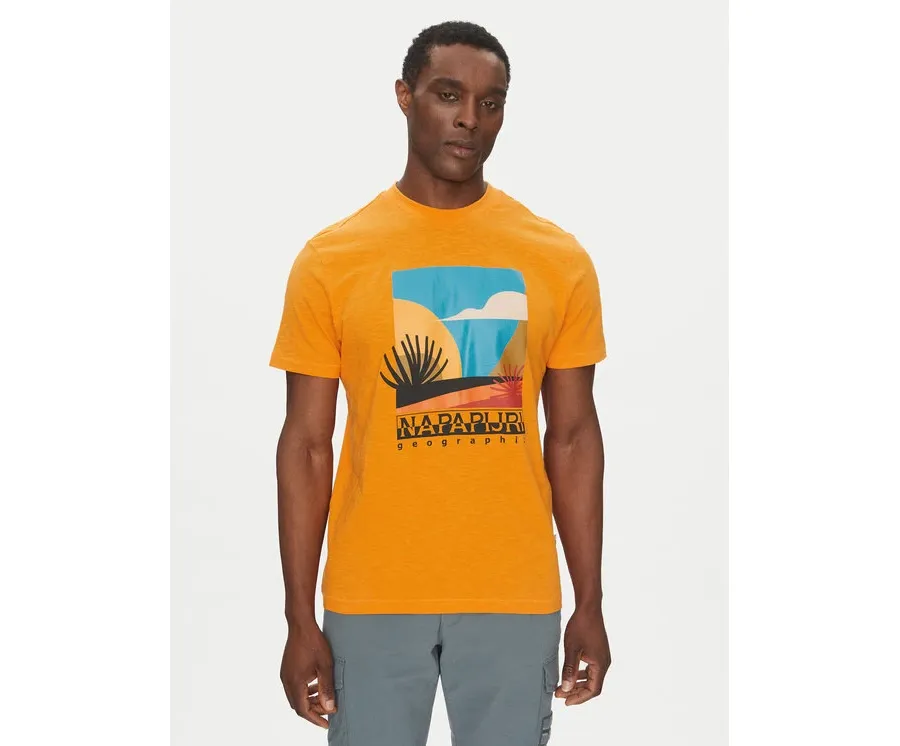 obrazek 1 Napapijri T-Shirt S-Arbia NP0A4IE3 Pomarańczowy Regular Fit