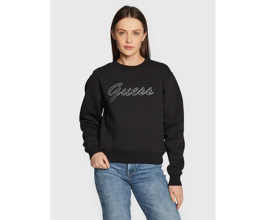 obrazek 1 Guess Bluza W3RQ10 K9Z21 Czarny Regular Fit