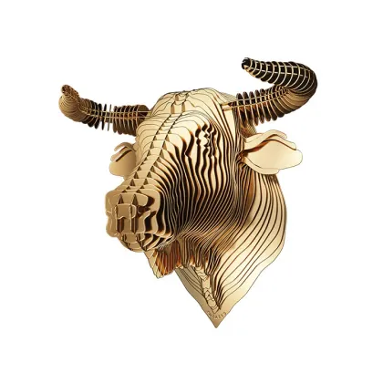 Zdjęcie Głowa byka z mosiądzu do przedpokoju