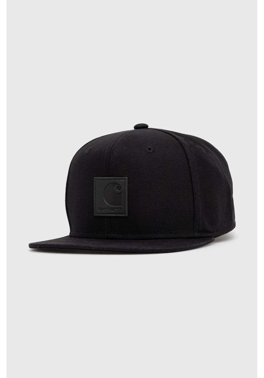 obrazek 1 Carhartt WIP czapka z daszkiem bawełniana Logo kolor czarny gładka I023099-BLACK