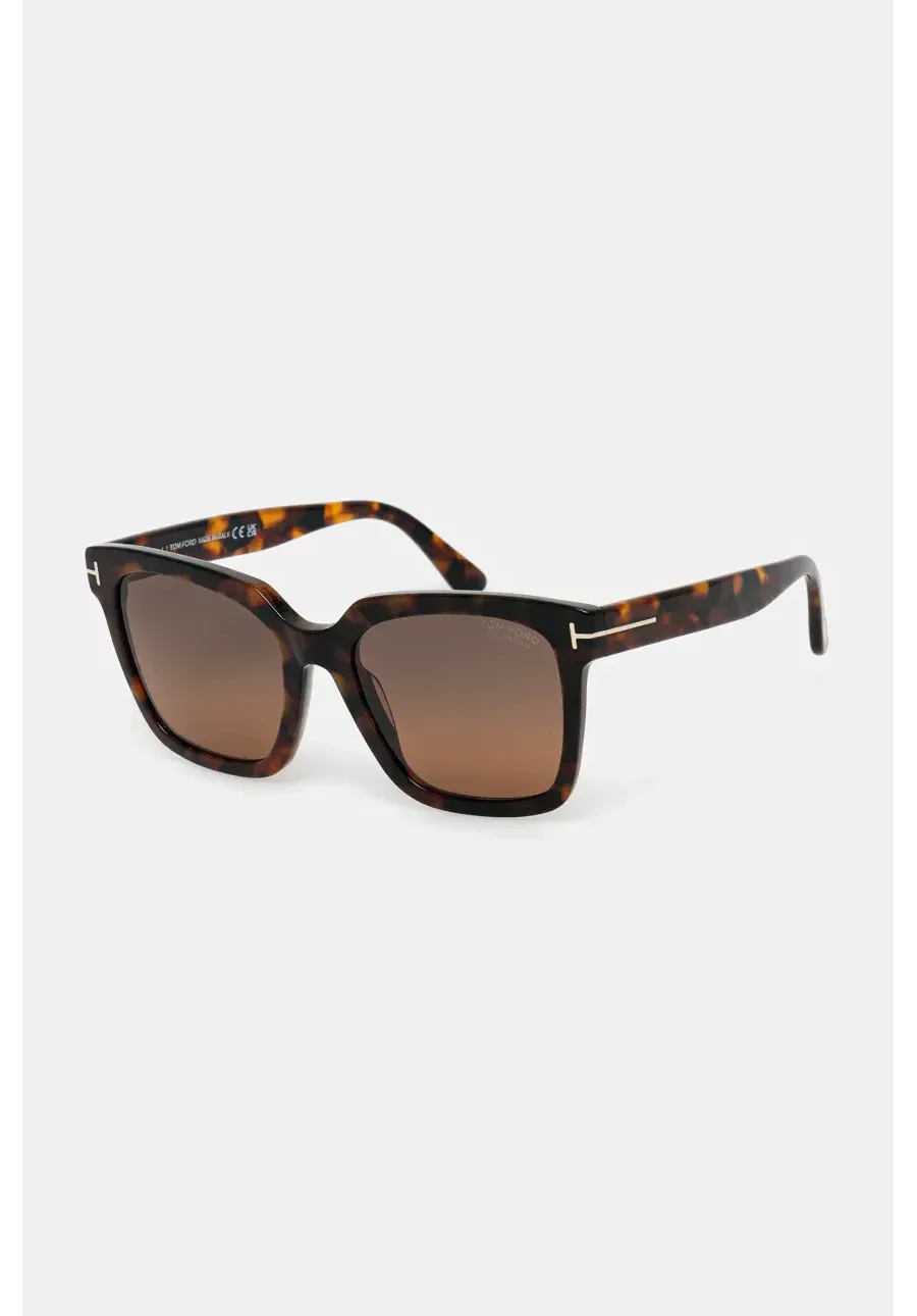 obrazek 1 Tom Ford okulary przeciwsłoneczne Selby damskie kolor bordowy FT0952_5552H