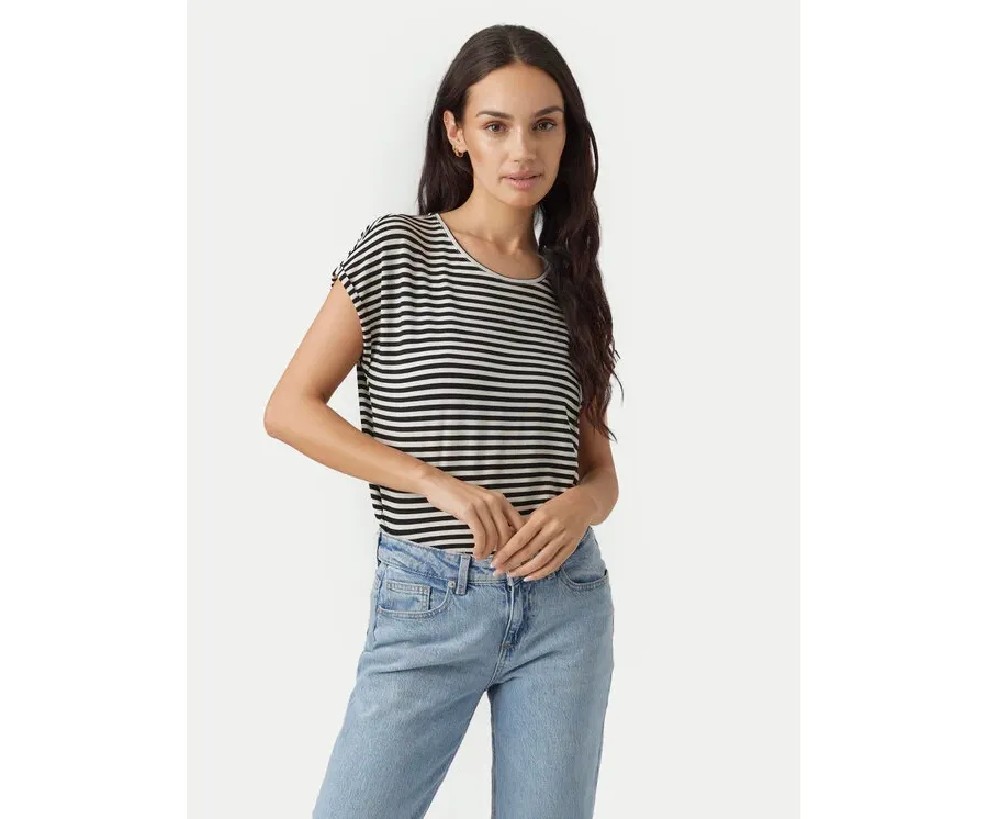 obrazek 1 Vero Moda T-Shirt Ava 10284469 Czarny Regular Fit