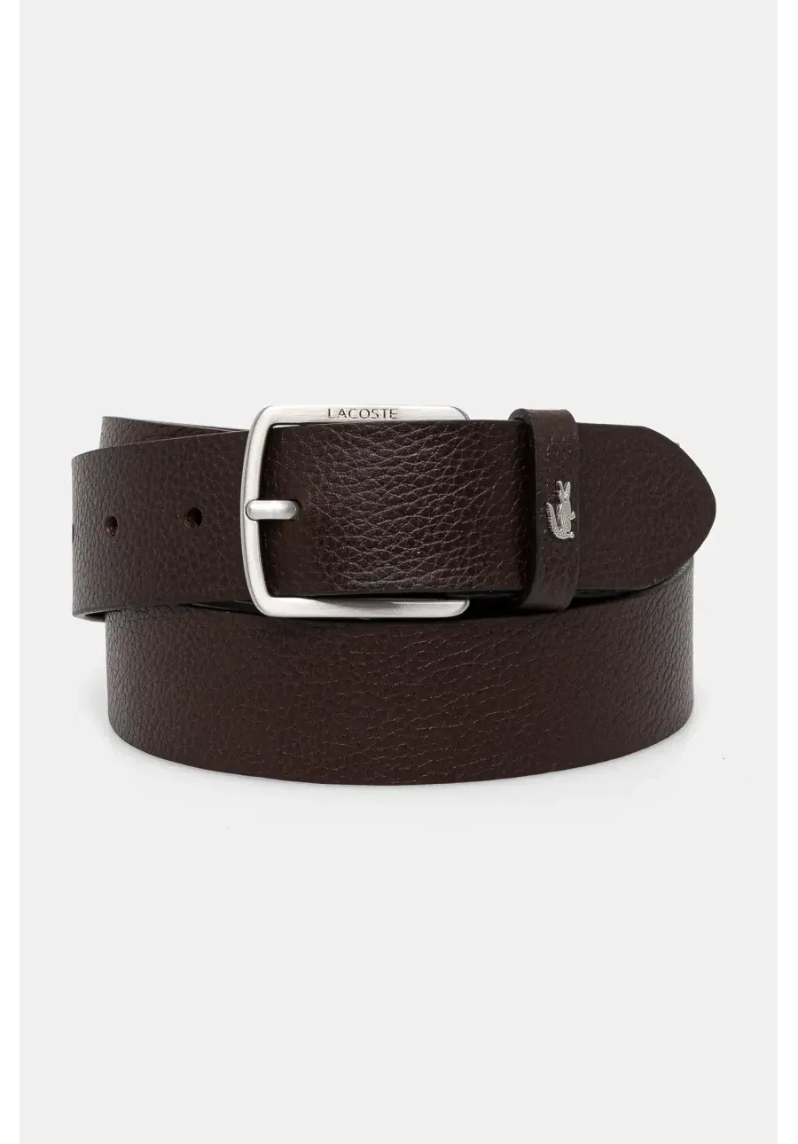 obrazek 1 Lacoste pasek i etui skórzane kolor brązowy