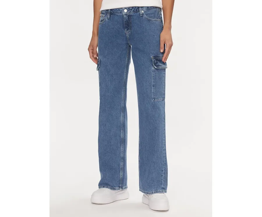 obrazek 1 Calvin Klein Jeans Jeansy J20J223688 Niebieski Baggy Fit