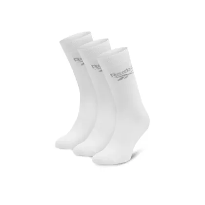 Zdjęcie Reebok Zestaw 3 par wysokich skarpet unisex R0367-SS24 (3-pack) Biały