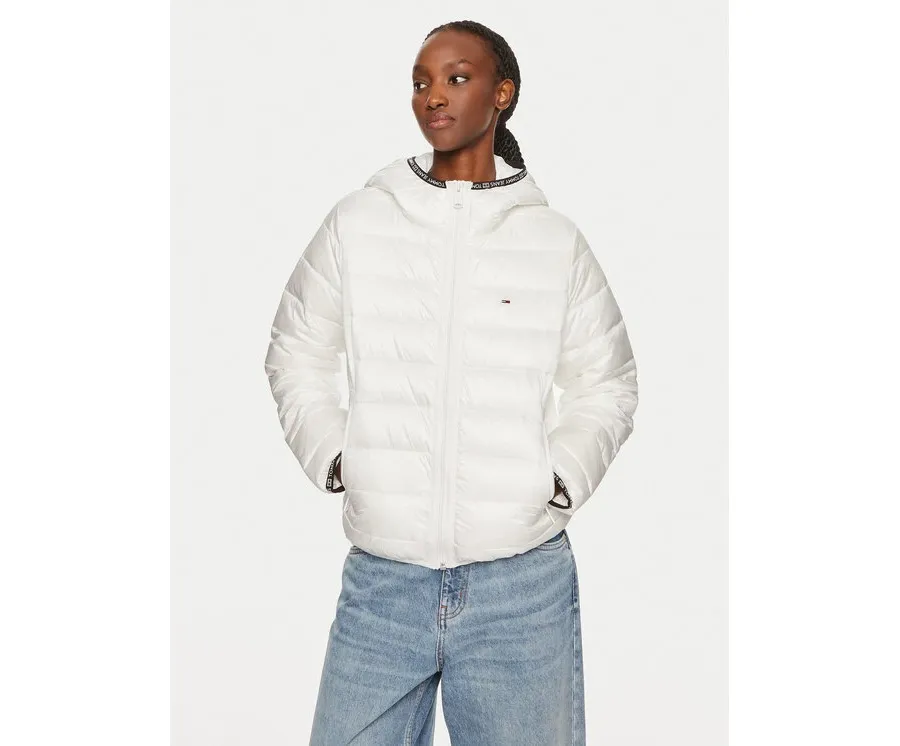 obrazek 1 Tommy Jeans Kurtka zimowa Tape DW0DW18308 Biały Regular Fit