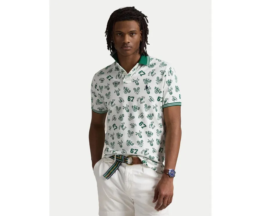 obrazek 1 Polo Ralph Lauren Polo 710963484001 Biały Custom Slim Fit
