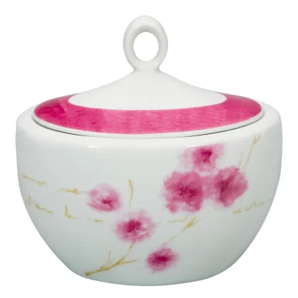 Zdjęcie Stylowa porcelanowa cukiernica z kolekcji inspirowanej motywami orientalnymi - Vista Alegre