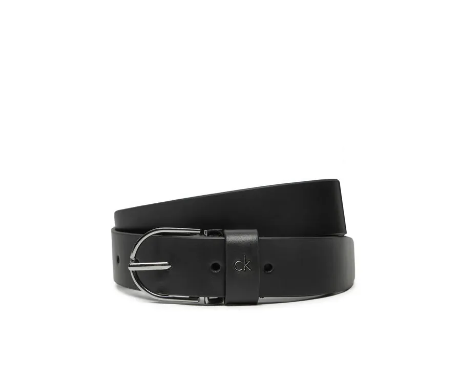 obrazek 1 Calvin Klein Pasek Damski Ck Metal Loop Rnd Buckle 3.0 K60K612861 Czarny