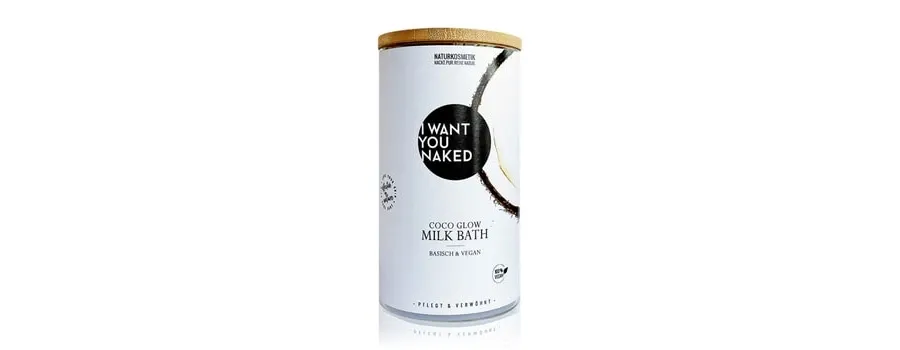 obrazek 1 I WANT YOU NAKED Kokosnuss & Vitamin E Kokos-Milchbad Dodatek do kąpieli 400 g