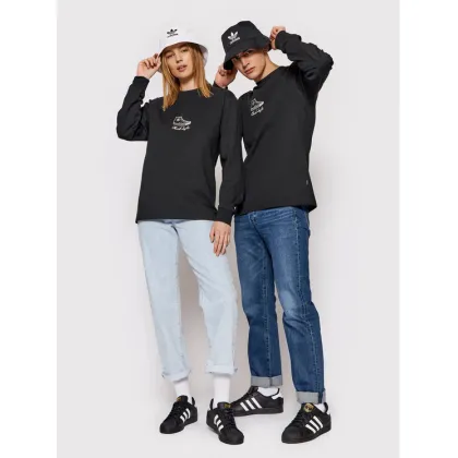 Zdjęcie Converse Longsleeve Icon Signature 10023637-A01 Czarny Standard Fit