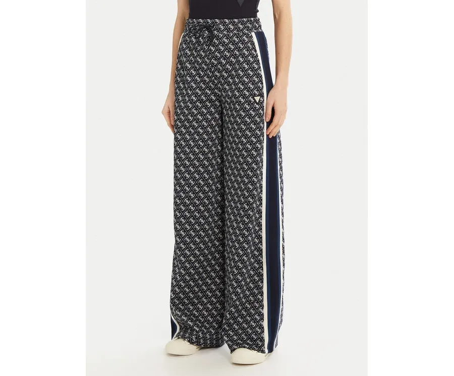 obrazek 1 Guess Spodnie dresowe V5RB03 KCO90 Czarny Palazzo Fit