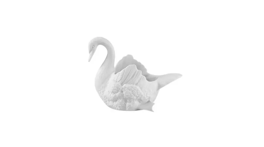 obrazek 1 Cudowna porcelanowa figurka łabędzia na biurko
