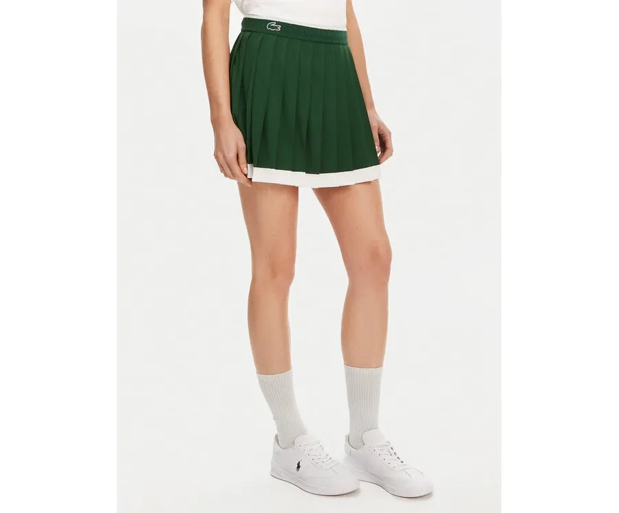 obrazek 1 Lacoste Spódnica tenisowa JF8576 Zielony Regular Fit