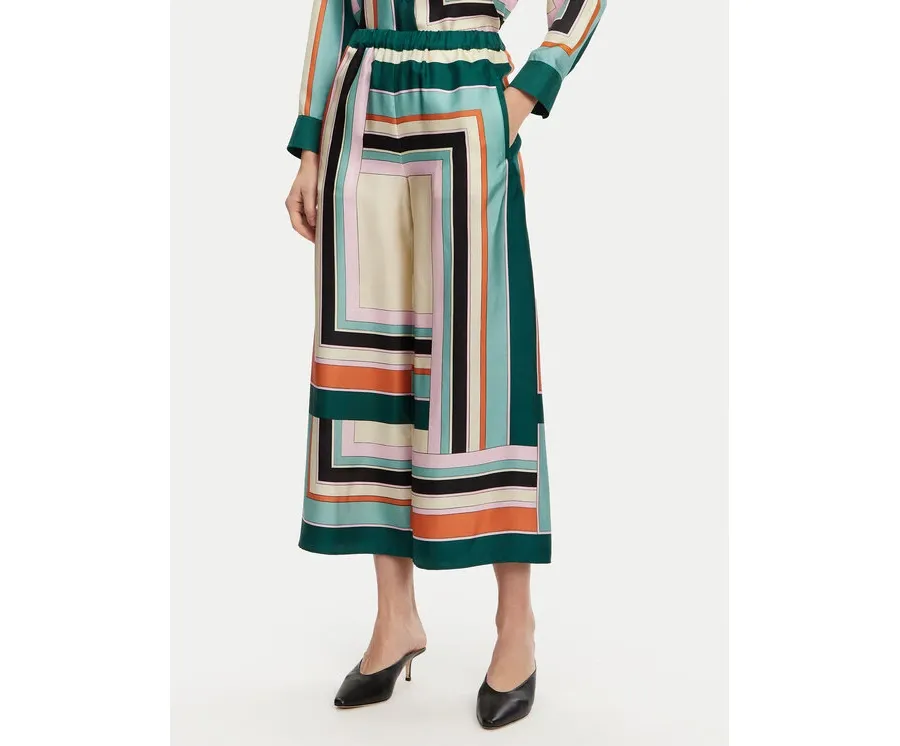 obrazek 1 Weekend Max Mara Spodnie materiałowe Ottavo 2515131051 Kolorowy Wide Leg