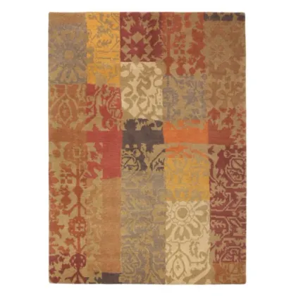 Picture Beautiful brown patchwork carpet - YARA PATCHWORK 194003