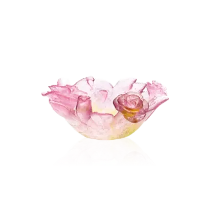 Zdjęcie Wyjątkowa misa zdobiona różami – marka Daum