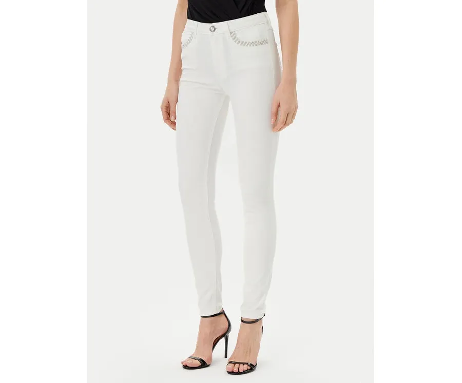 obrazek 1 Guess Jeansy W5GA46 D5N71 Biały Skinny Fit