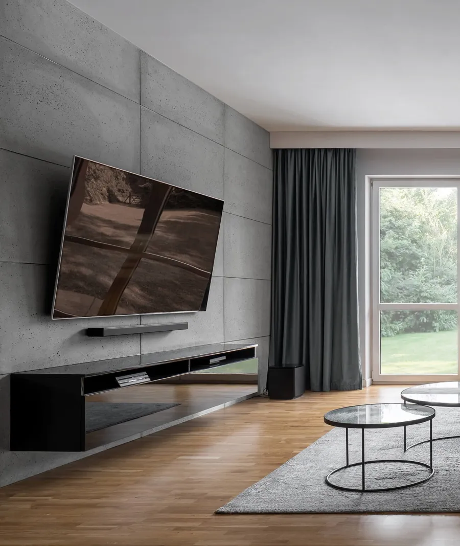 obrazek 1 59.5x59.5 cm LS - (ciemny popiel) - płyta z betonu architektonicznego PRC - 2 cm grubości