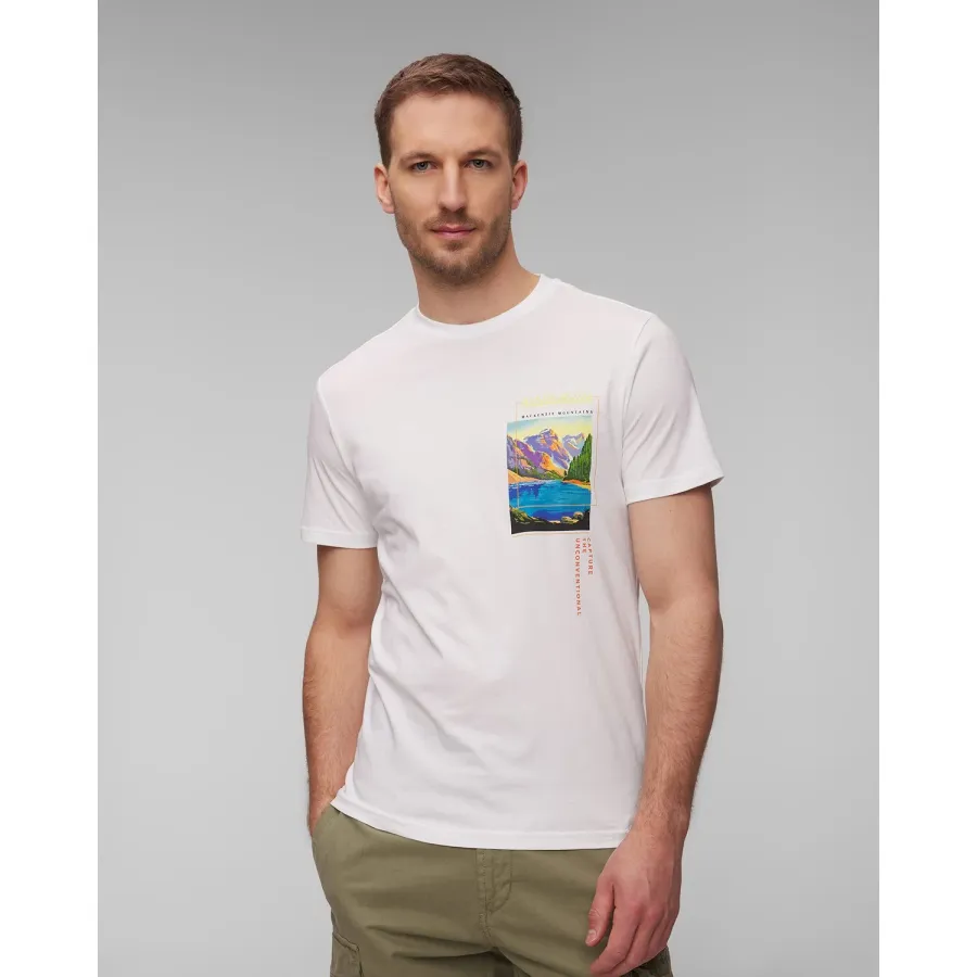 obrazek 1 Biały T-shirt Męski Napapijri S-canada