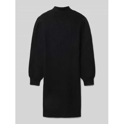 Zdjęcie Sukienka z dzianiny o kroju comfort fit z bufiastymi rękawami model ‘KATIA’