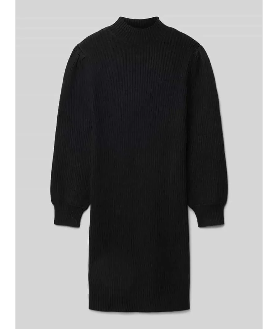 obrazek 1 Sukienka z dzianiny o kroju comfort fit z bufiastymi rękawami model ‘KATIA’