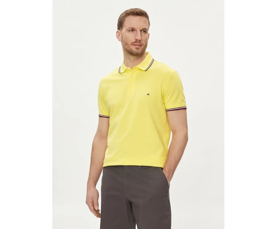 obrazek 1 Tommy Hilfiger Polo 1985 MW0MW30750 Żółty Slim Fit
