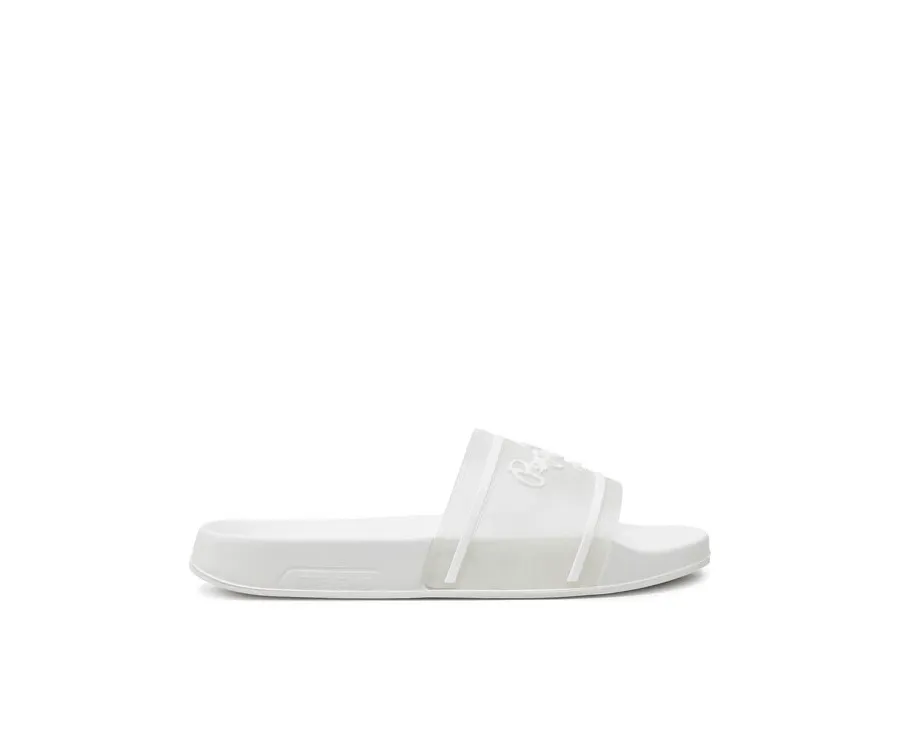 obrazek 1 Pepe Jeans Klapki Slider Translucent W PLS70147 Biały