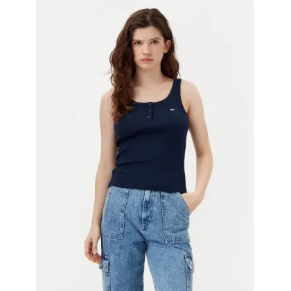 Zdjęcie Tommy Jeans Top DW0DW19492 Granatowy Slim Fit