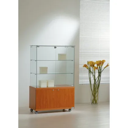 Picture Display cabinet with a base - a cabinet on wheels