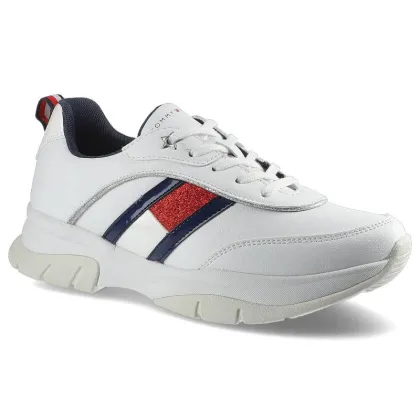 Zdjęcie Białe Sneakersy Tommy Hilfiger Damskie Modne Buty