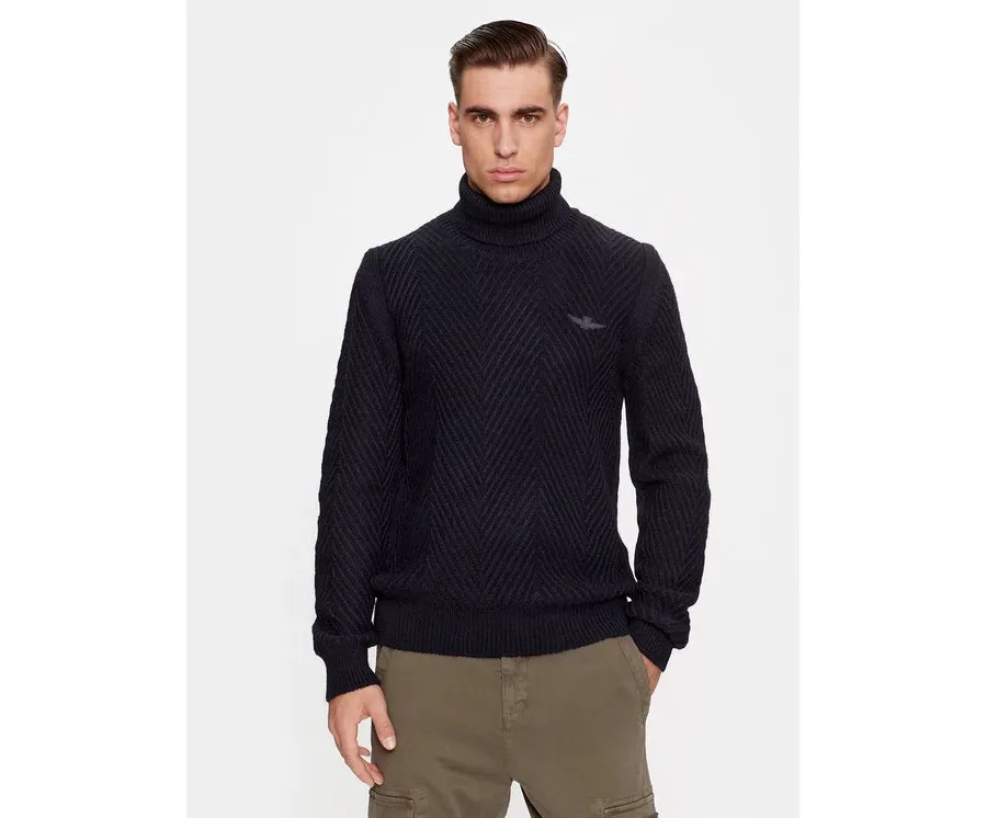 obrazek 1 Aeronautica Militare Golf 232MA1455L509 Granatowy Regular Fit