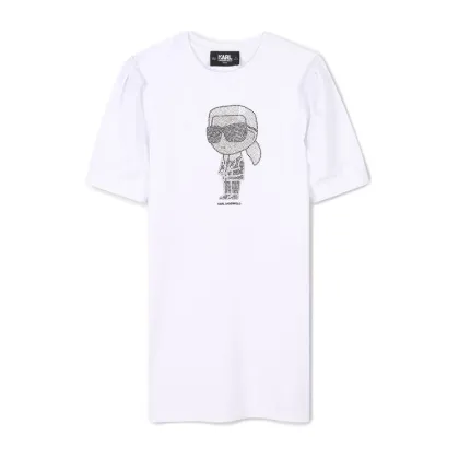 Zdjęcie Karl Lagerfeld Kids Sukienka codzienna Z30458 M Biały Regular Fit