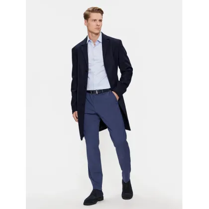 Zdjęcie Calvin Klein Płaszcz wełniany K10K110462 Granatowy Regular Fit