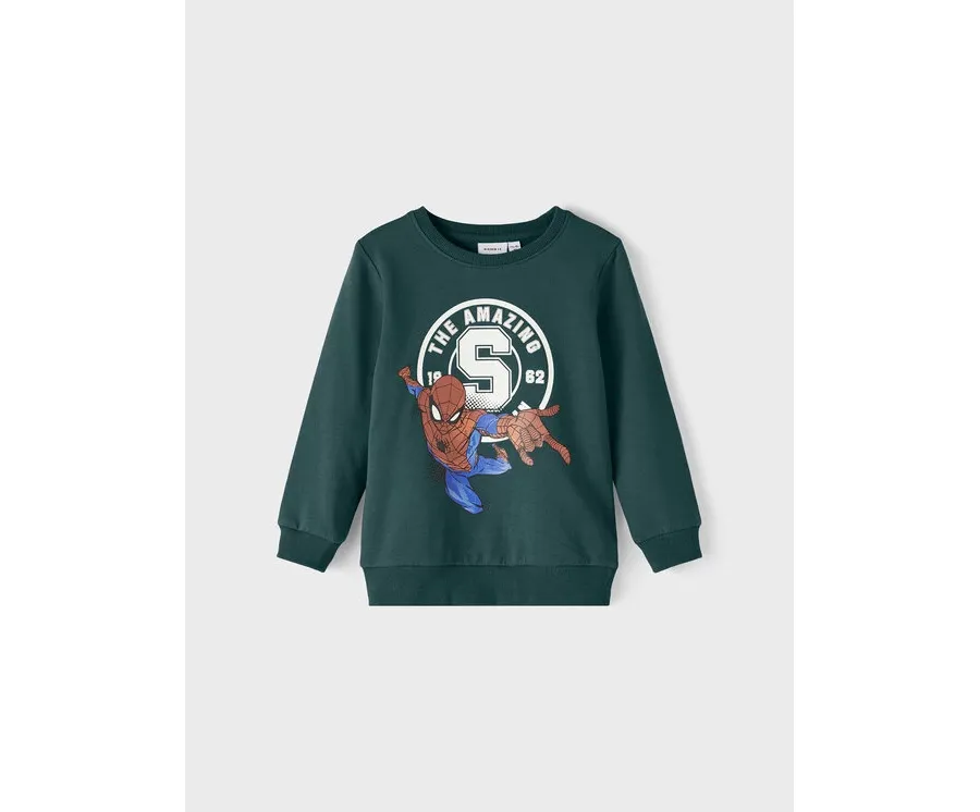 obrazek 1 NAME IT Bluza SPIDER-MAN 13210737 Zielony Regular Fit
