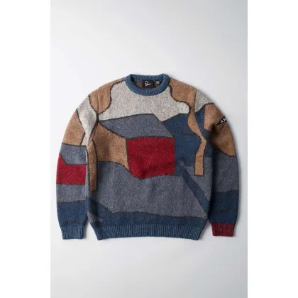 Zdjęcie by Parra sweter Your Street Knitted Pullover męski kolor niebieski ciepły 52332