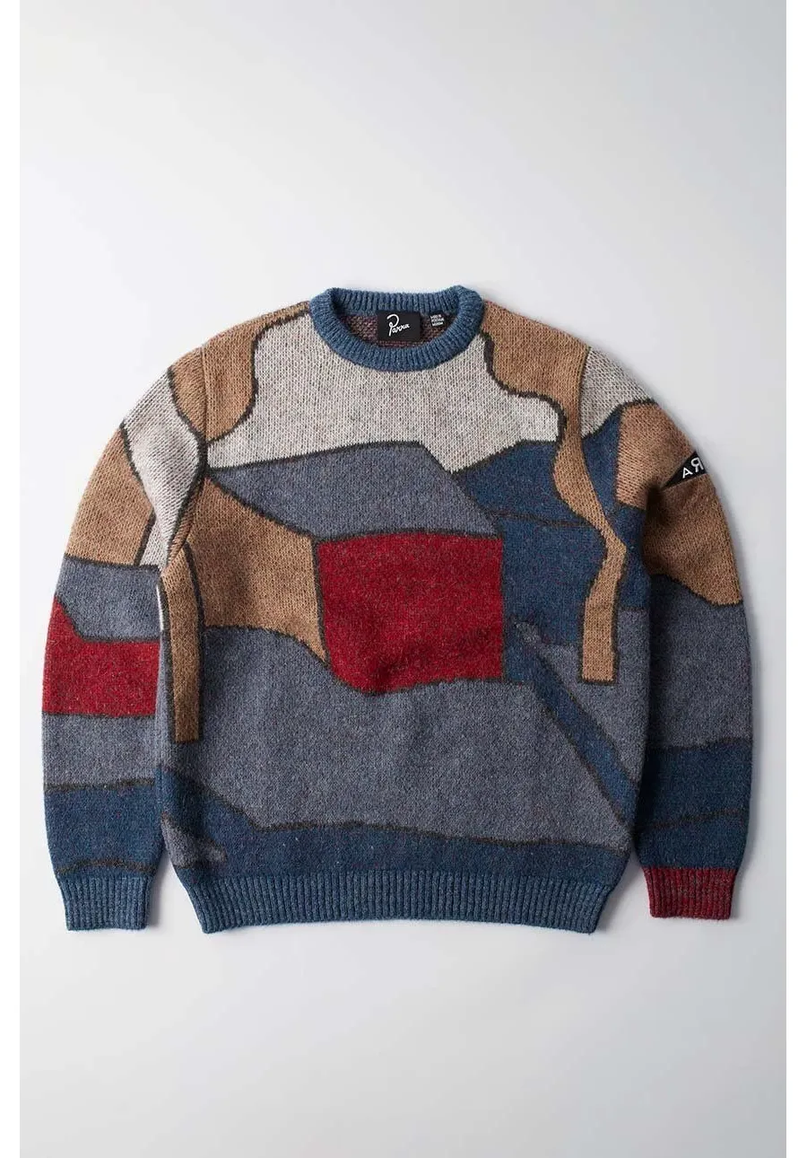 obrazek 1 by Parra sweter Your Street Knitted Pullover męski kolor niebieski ciepły 52332