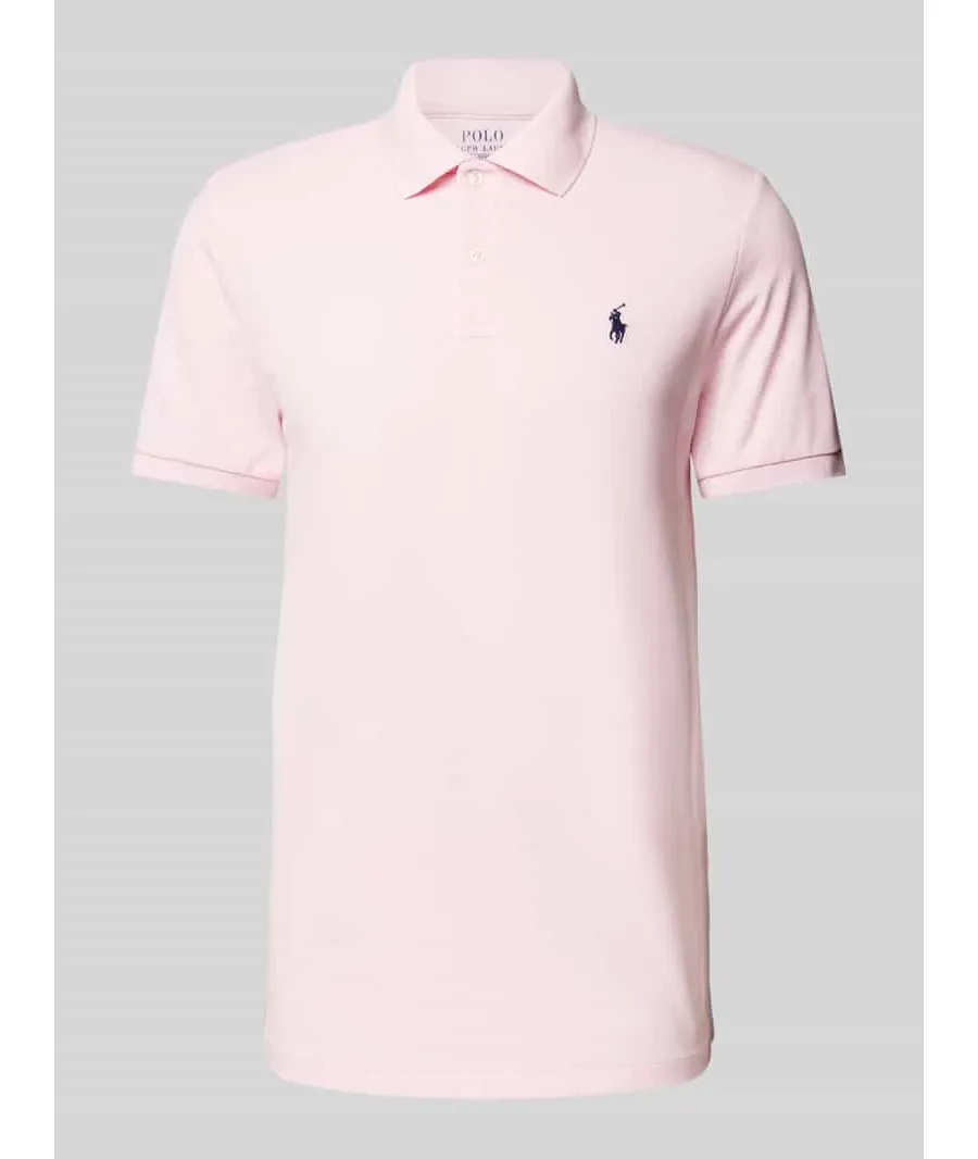 obrazek 1 Koszulka polo o kroju tailored fit z wyhaftowanym logo