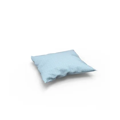 Picture Set of 5 square Jolly pillows with removable covers made of waterproof material in a delicate turquoise color