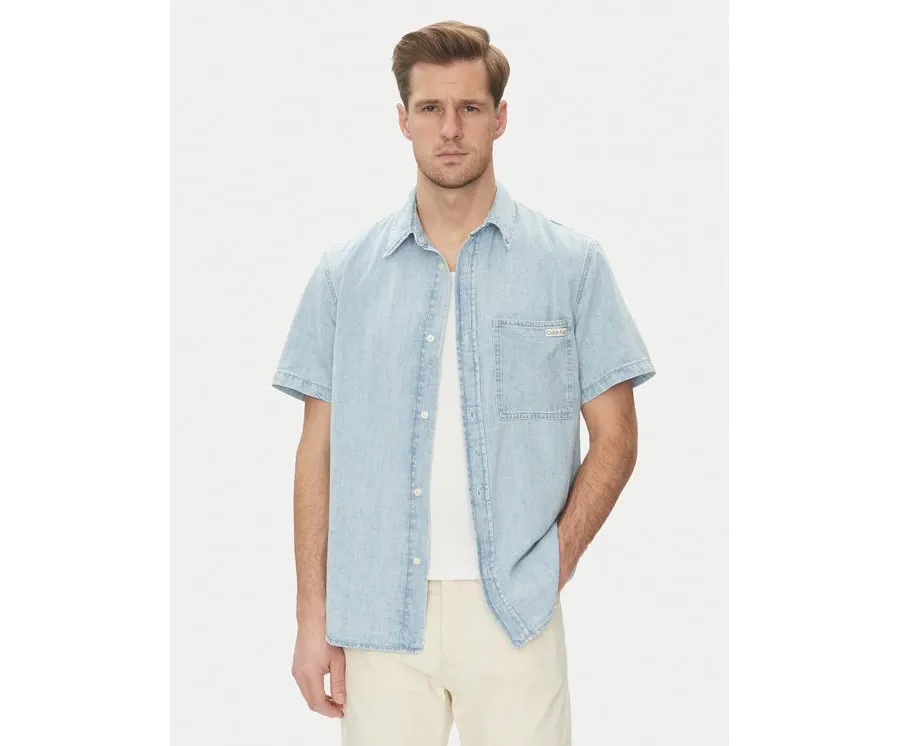 obrazek 1 Calvin Klein Jeans Koszula jeansowa J30J327180 Niebieski Regular Fit