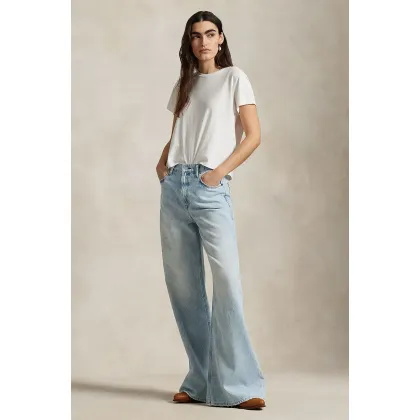Zdjęcie Polo Ralph Lauren jeansy damskie kolor niebieski 211959043