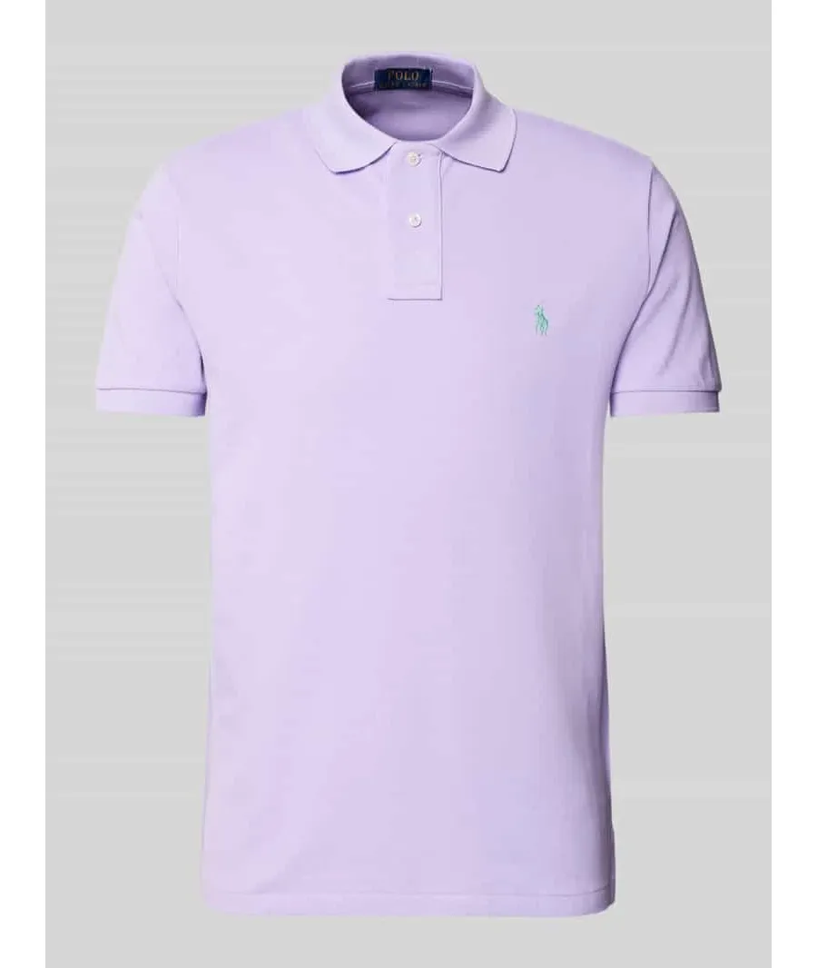 obrazek 1 Koszulka polo o kroju custom fit z czystej bawełny