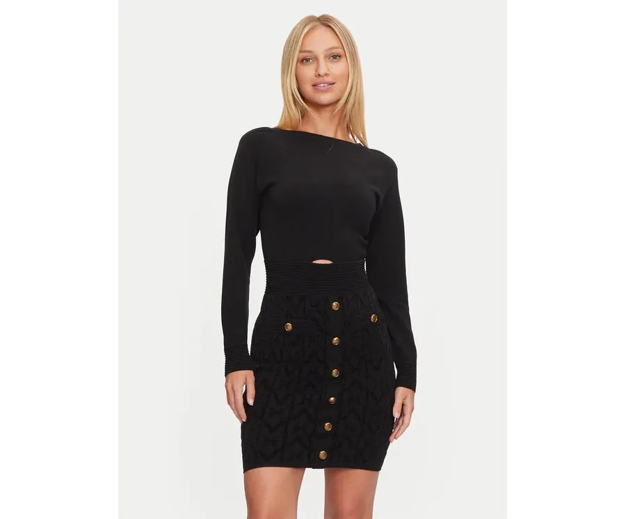 obrazek 1 Guess Sukienka dzianinowa 4BGK04 5661Z Czarny Bodycon Fit Marciano Guess