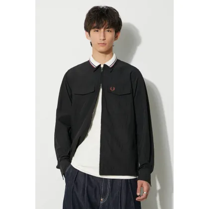 Zdjęcie Fred Perry kurtka męska kolor czarny przejściowa M5684.102