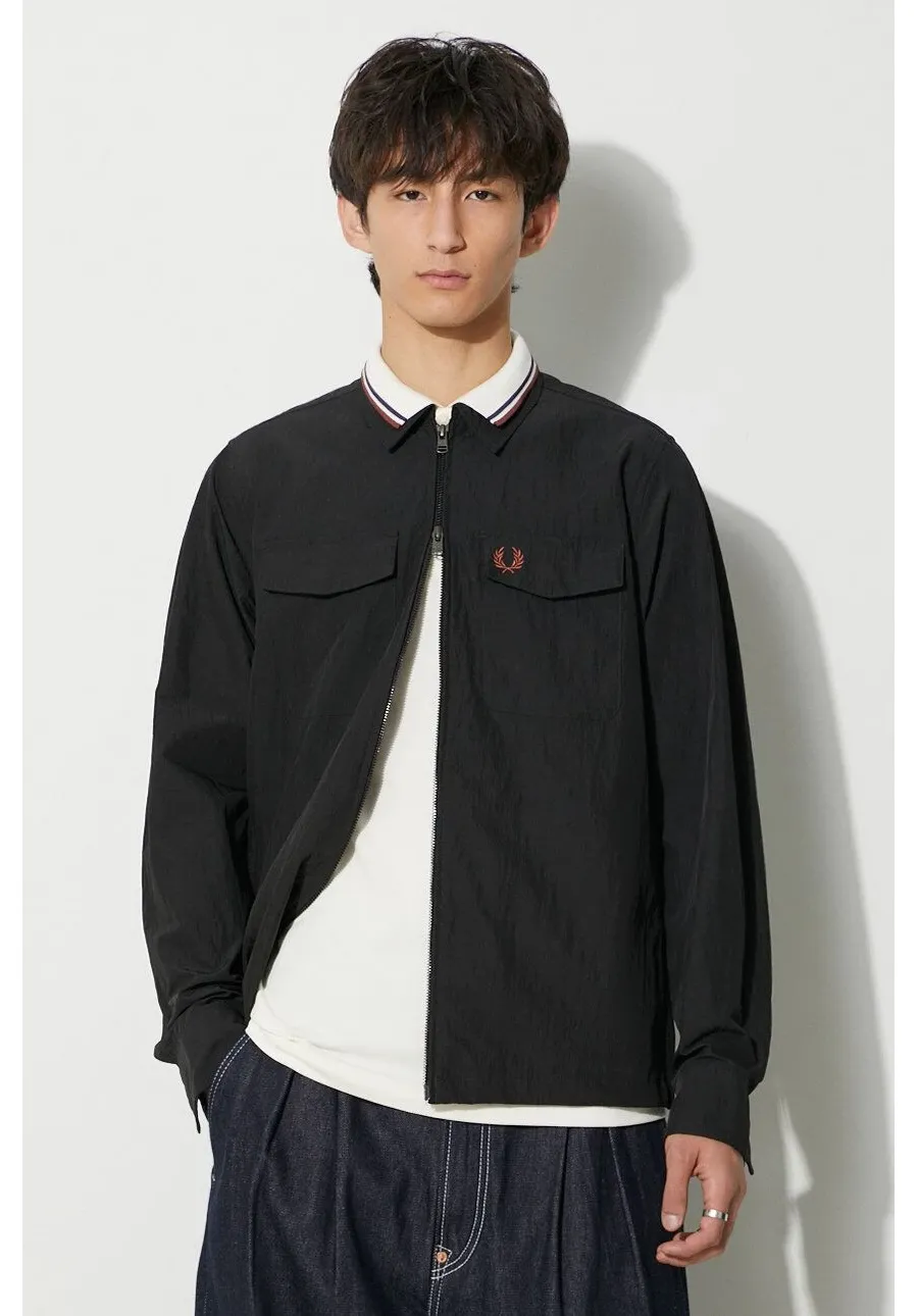 obrazek 1 Fred Perry kurtka męska kolor czarny przejściowa M5684.102
